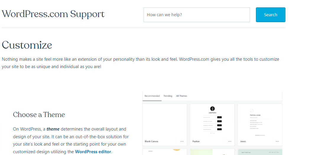 Personnalisation du thème WordPress