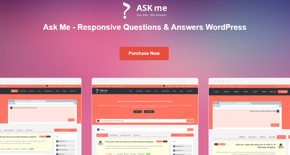 Ask Me- Tema di domande e risposte di WordPress