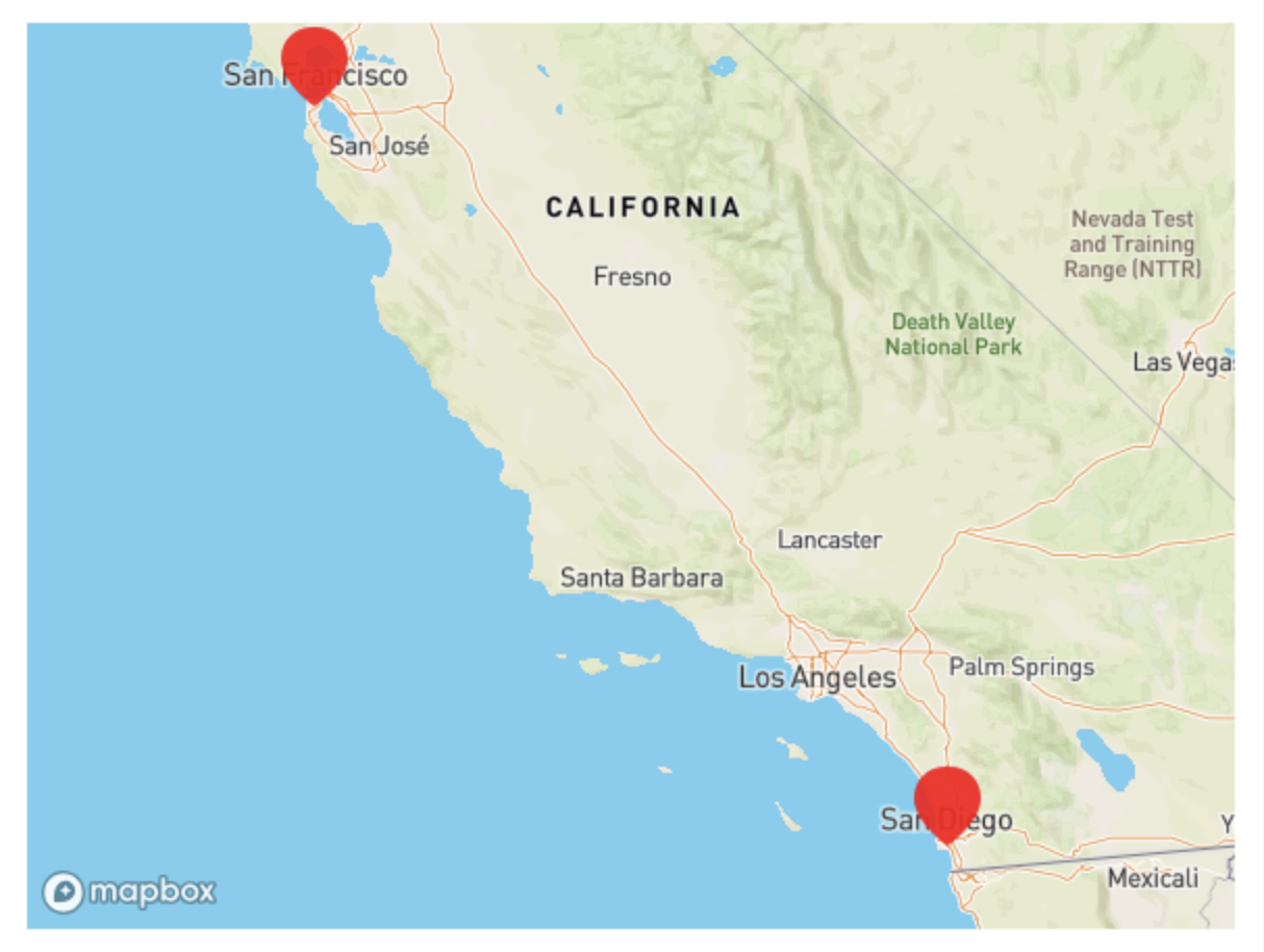 Pantalla de bloque de mapa Jetpack con múltiples ubicaciones