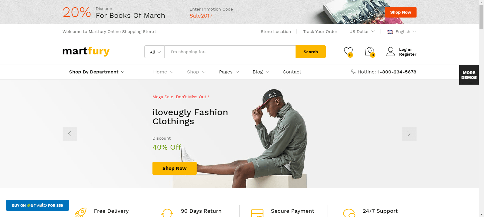 Martfury – Best Service Marketplace WordPress Themes