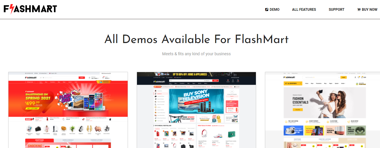 FlashMart- 最佳服務市場 WordPress 主題