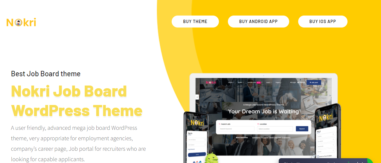 Bestes Jobbörsen-WordPress-Theme