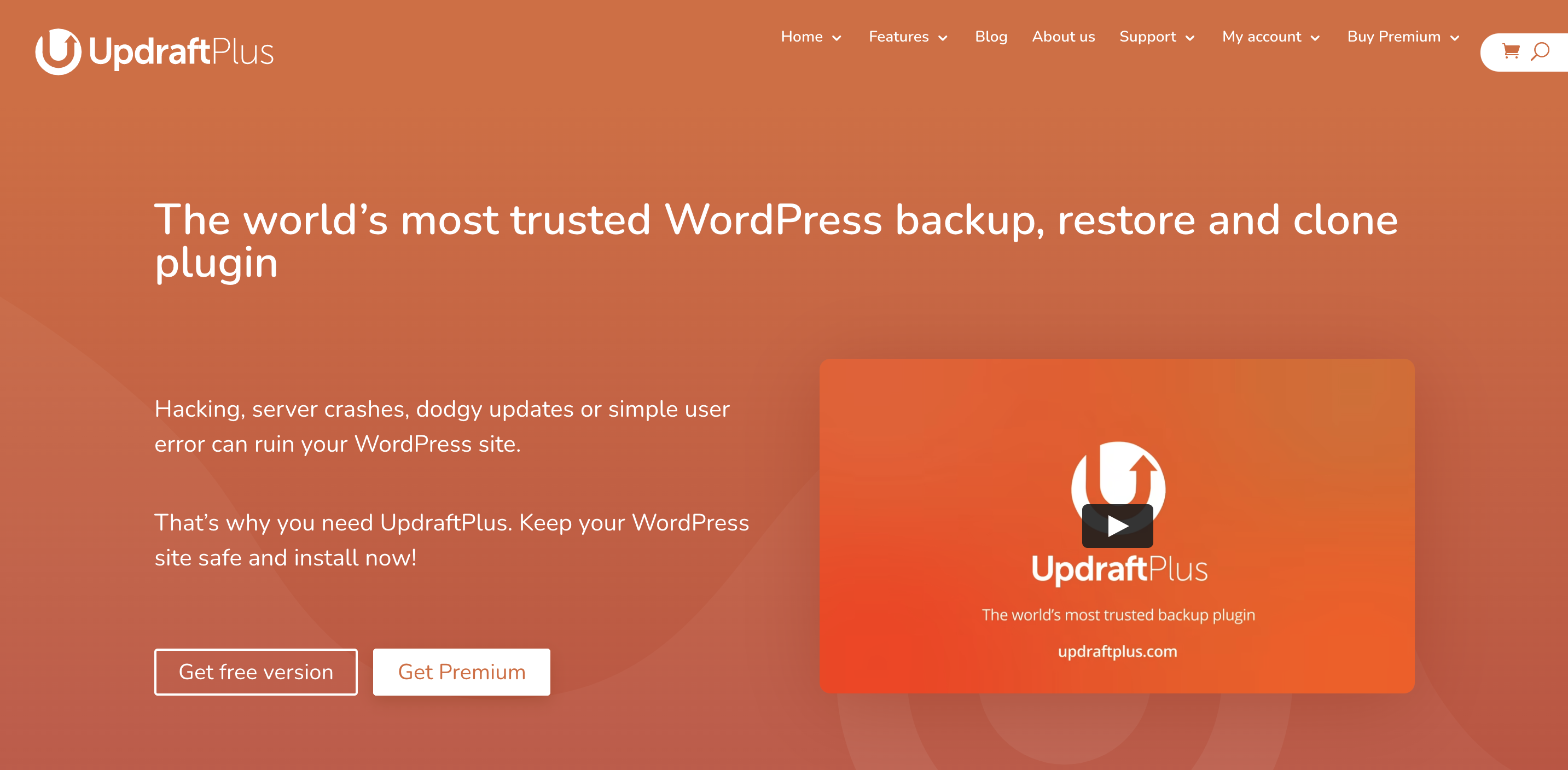 หน้าแรกของ UpdraftPlus