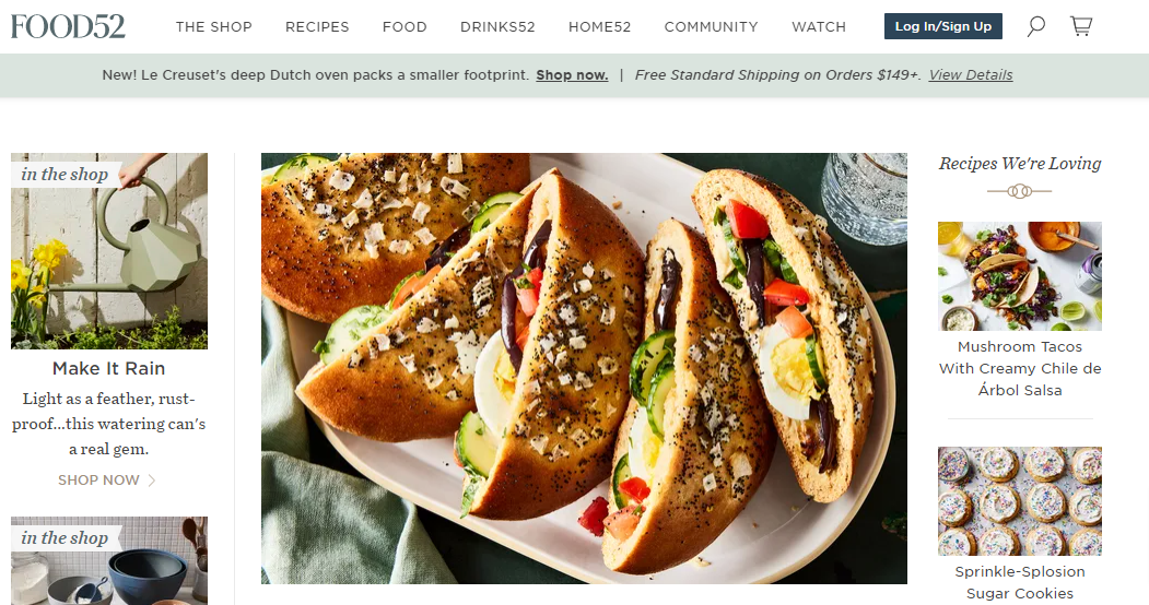 Food52- Marketing de conținut eCommerce