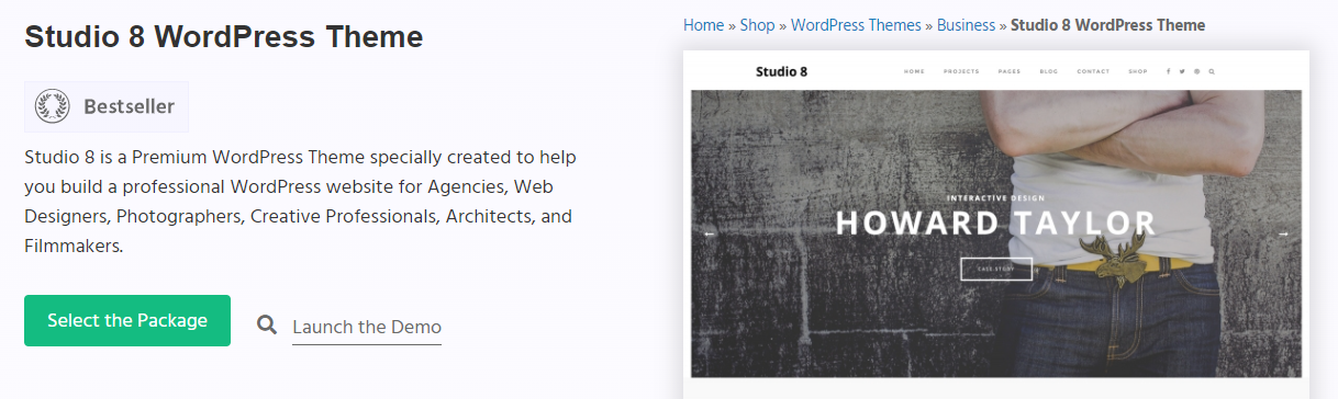 Studio 8- WordPress Tasarım Hizmetleri Ajansı Temaları