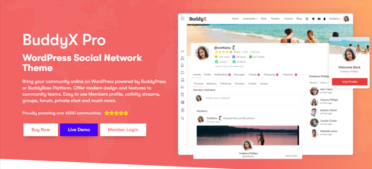 ธีม Buddy X- WordPress Design Services Agency Themes