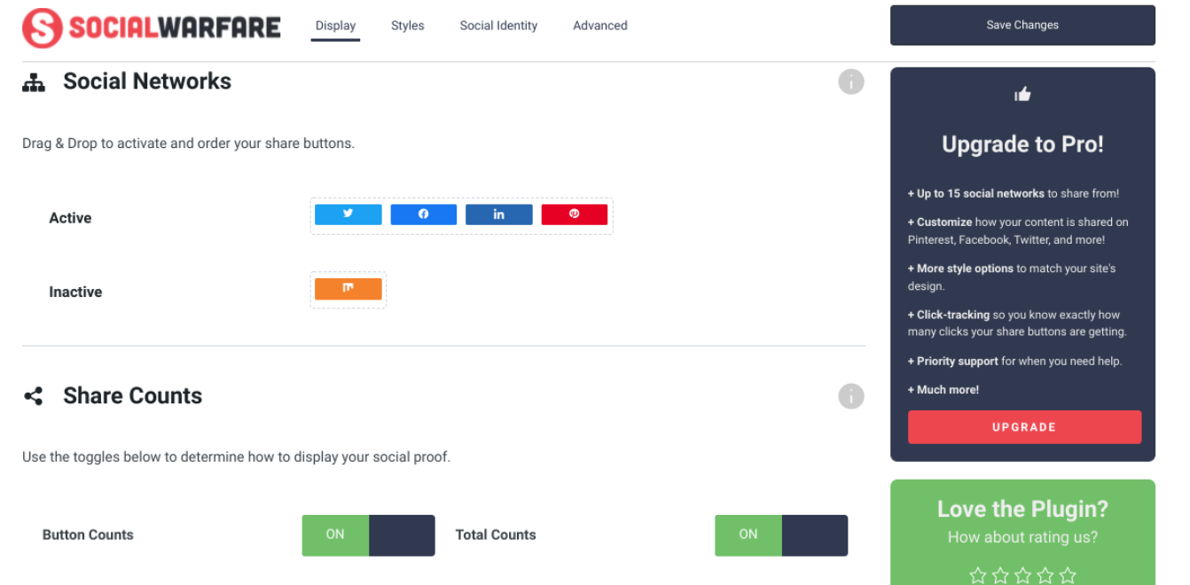 configurando o plugin Social Warfare