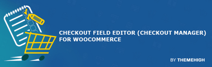 Editor de campo de checkout