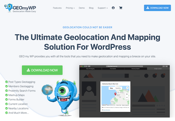 Complemento de geolocalización GEOmyWP