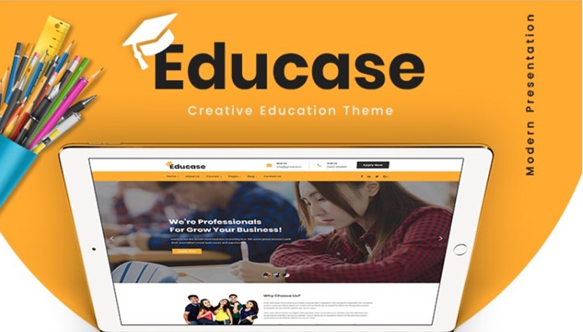 适合 WordPress 初学者的 Educase 高级主题