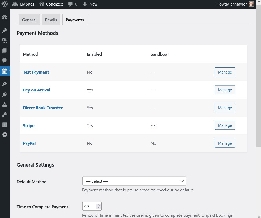 gateways de pagamento software de reserva de fitness