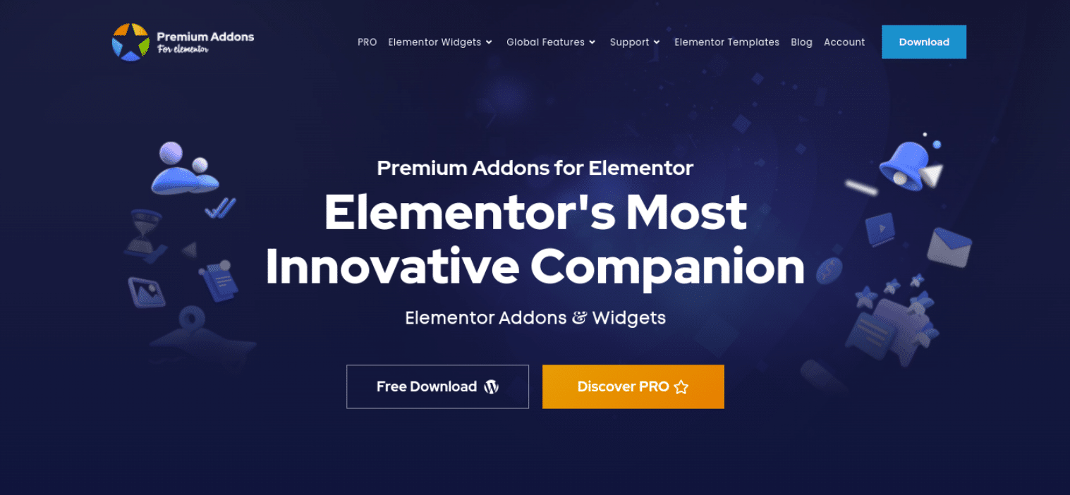 Componenti aggiuntivi premium per la home page di Elementor