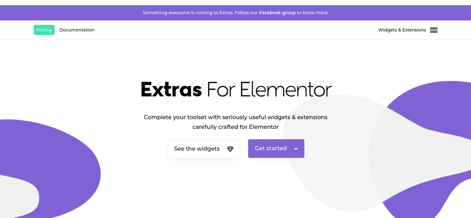 Extra per la homepage di Elementor