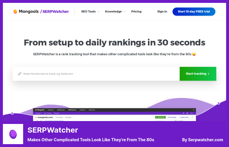 Complemento SERPWatcher: hace que otras herramientas complicadas parezcan de los años 80