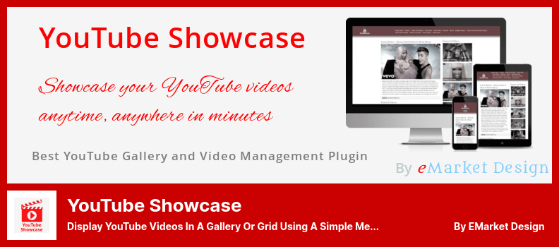 Plugin YouTube Showcase - Afișați videoclipuri YouTube într-o galerie sau grilă folosind o metodă simplă