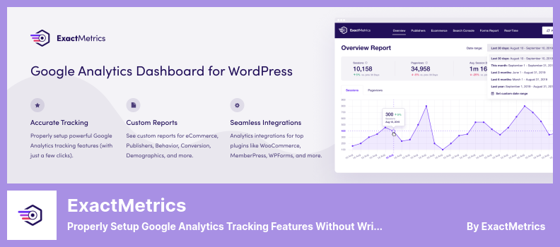 ExactMetrics Eklentisi - Herhangi Bir Kod Yazmadan Google Analytics İzleme Özelliklerini Doğru Şekilde Kurun