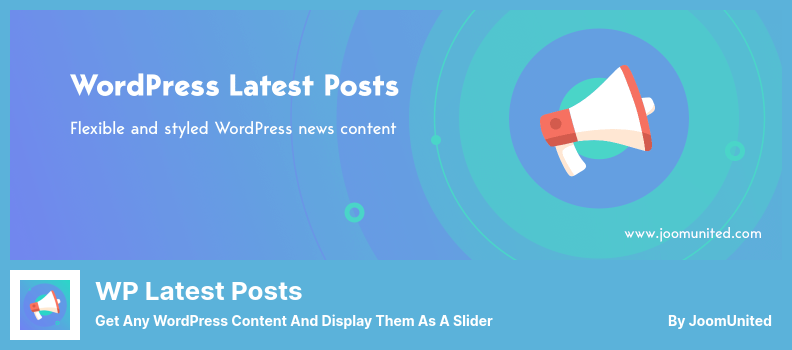 Plugin per gli ultimi post di WP: ottieni qualsiasi contenuto di WordPress e visualizzalo come dispositivo di scorrimento