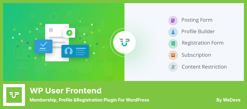 WP User Frontend Plugin - Mitgliedschafts-, Profil- und Registrierungs-Plugin für WordPress