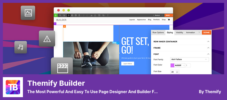 Themify Builder Plugin - Le concepteur et constructeur de pages le plus puissant et le plus facile à utiliser pour WordPress