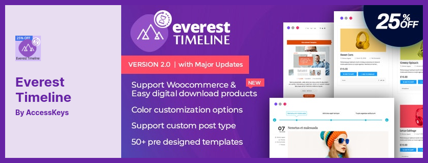 Everest Timeline Plugin - Ein responsives WordPress Timeline Plugin