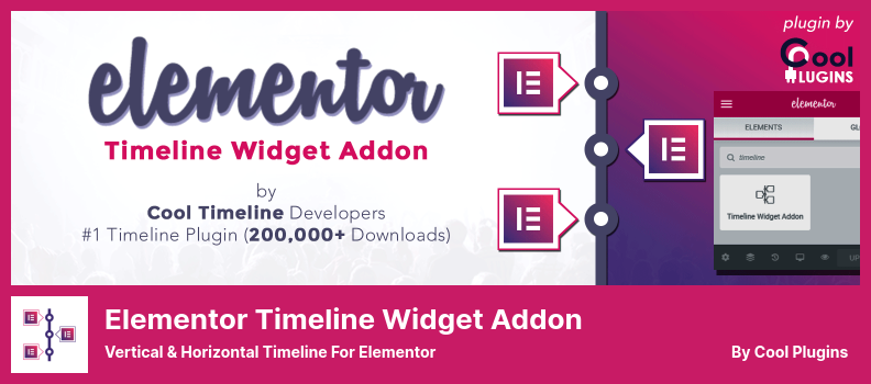 Elementor Timeline Widget Addon Plugin – Vertikale und horizontale Zeitleiste für Elementor