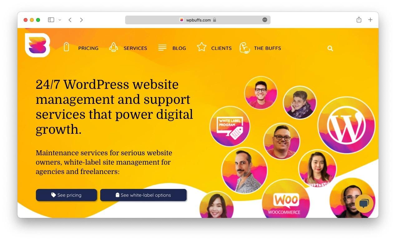 Service de maintenance WordPress : WP Buffs