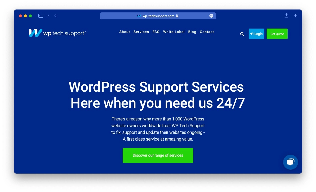 Service de maintenance WordPress : Support technique WP