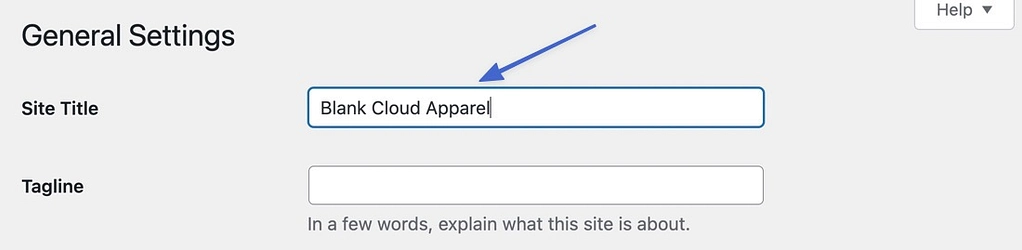 วิธีเปลี่ยนชื่อไซต์ WordPress ในการตั้งค่าทั่วไป