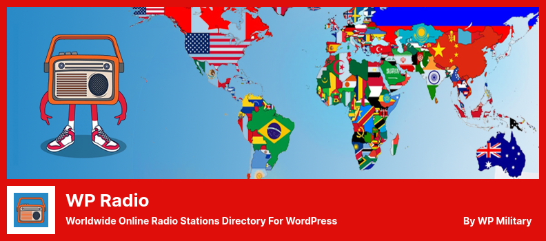 WP Radio Plugin - Director de posturi de radio online la nivel mondial pentru WordPress