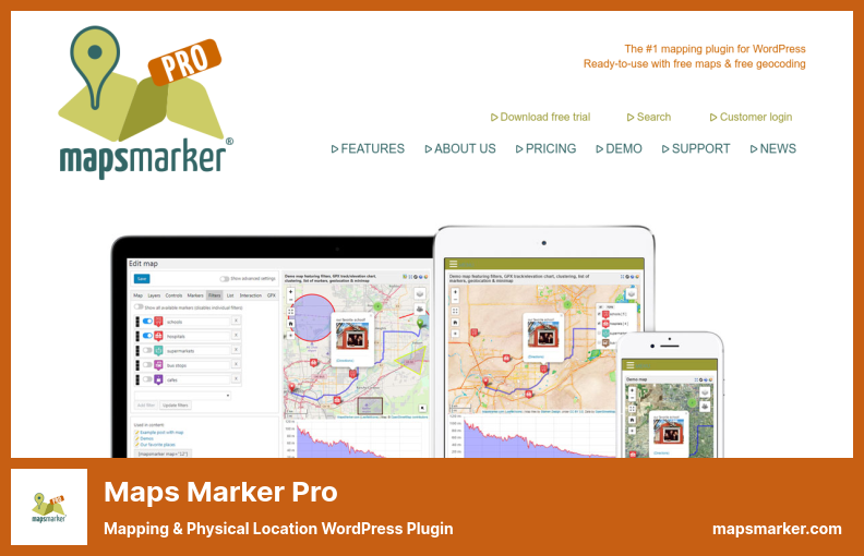 Plugin Maps Marker Pro - Plugin WordPress de cartographie et de localisation physique