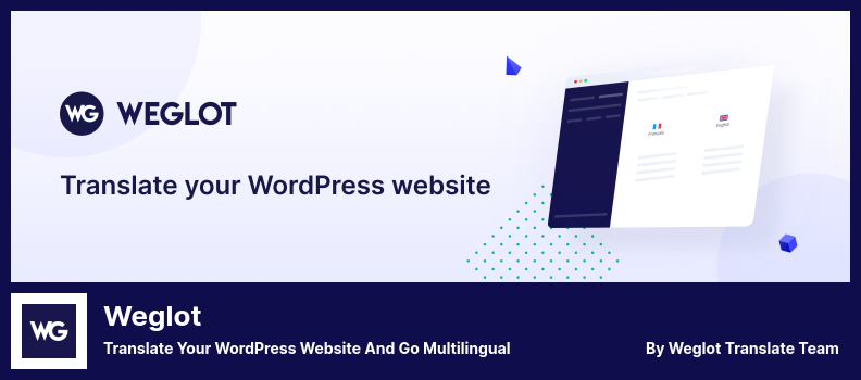 Plugin Weglot - Traduisez votre site WordPress et passez au multilingue