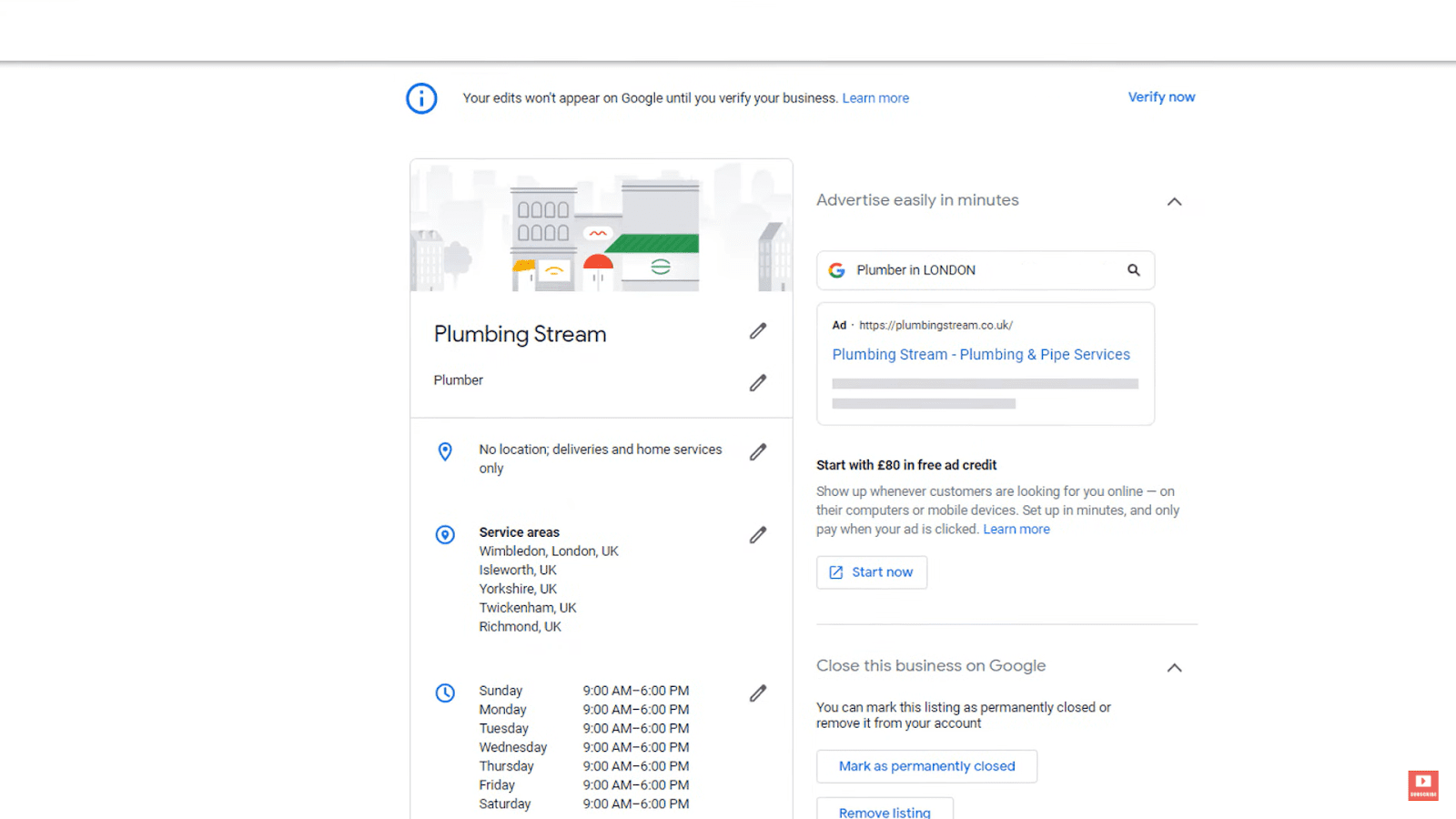 optimisation de la fiche d'entreprise