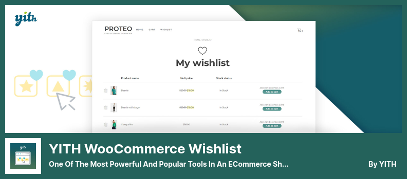 Plugin de liste de souhaits YITH WooCommerce - L'un des outils les plus puissants et les plus populaires dans une boutique de commerce électronique