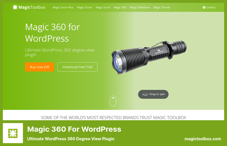 WordPress 플러그인용 Magic 360 - Ultimate WordPress 360도 보기 플러그인