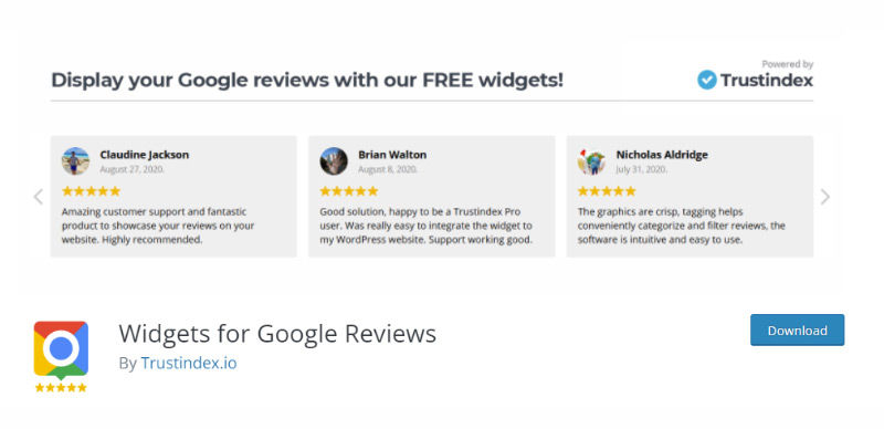 Widgets for Google Reviews