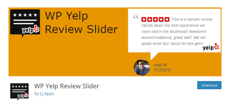 WP Yelp Review Slider