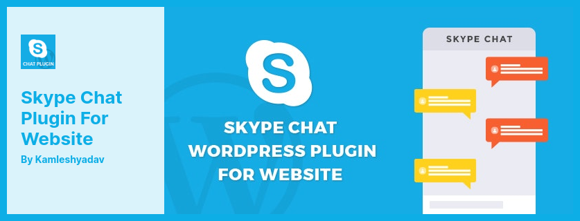 웹사이트 플러그인용 Skype 채팅 플러그인 - 웹사이트에서 멋진 채팅 상자를 활성화하는 WordPress 플러그인