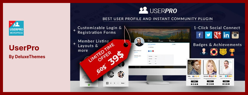 UserPro 플러그인 - 커뮤니티 및 사용자 프로필 WordPress 플러그인