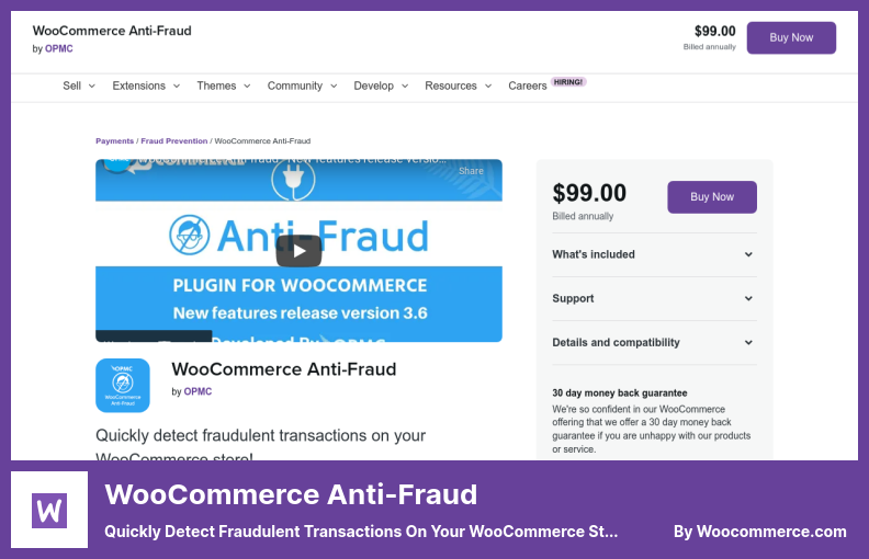 ปลั๊กอินป้องกันการฉ้อโกงของ WooCommerce - ตรวจจับธุรกรรมฉ้อโกงบนร้านค้า WooCommerce ของคุณอย่างรวดเร็ว!