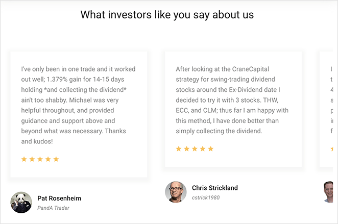 Responsive testimonials slider