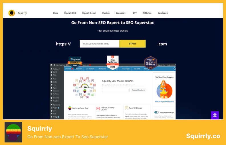 Squirrly SEO 플러그인 - 비 SEO 전문가에서 Seo 슈퍼스타로 이동