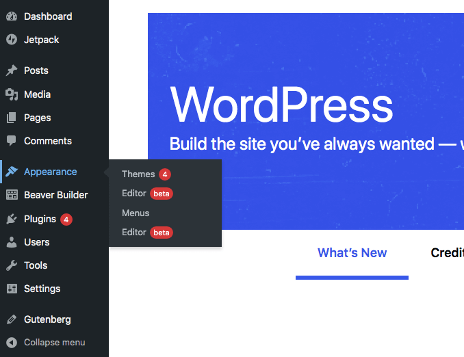 WordPress 전체 사이트 편집기