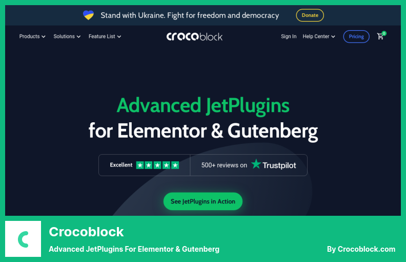 Crocoblock 플러그인 - Elementor 및 Gutenberg용 고급 JetPlugins