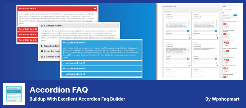 Accordion FAQ 플러그인 - 우수한 Accordion Faq Builder로 구축