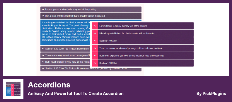 Accordions Plugin - 쉽고 강력한 아코디언 생성 도구