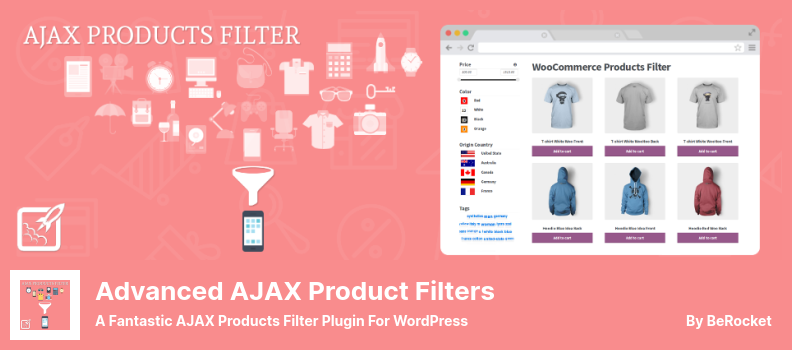 고급 AJAX 제품 필터 플러그인 - WordPress용 환상적인 AJAX 제품 필터 플러그인