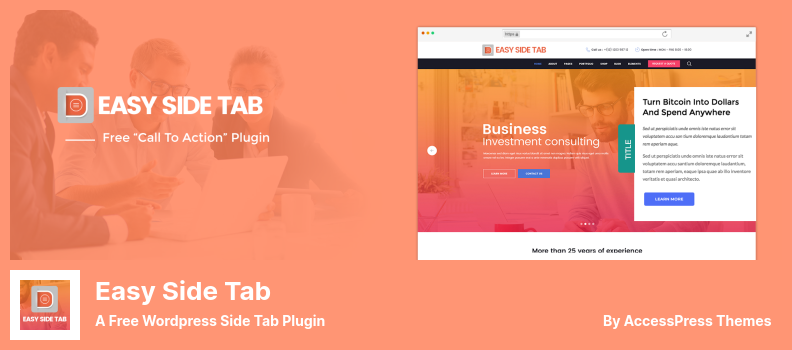 Easy Side Tab Plugin - Un plugin gratuit WordPress Side Tab