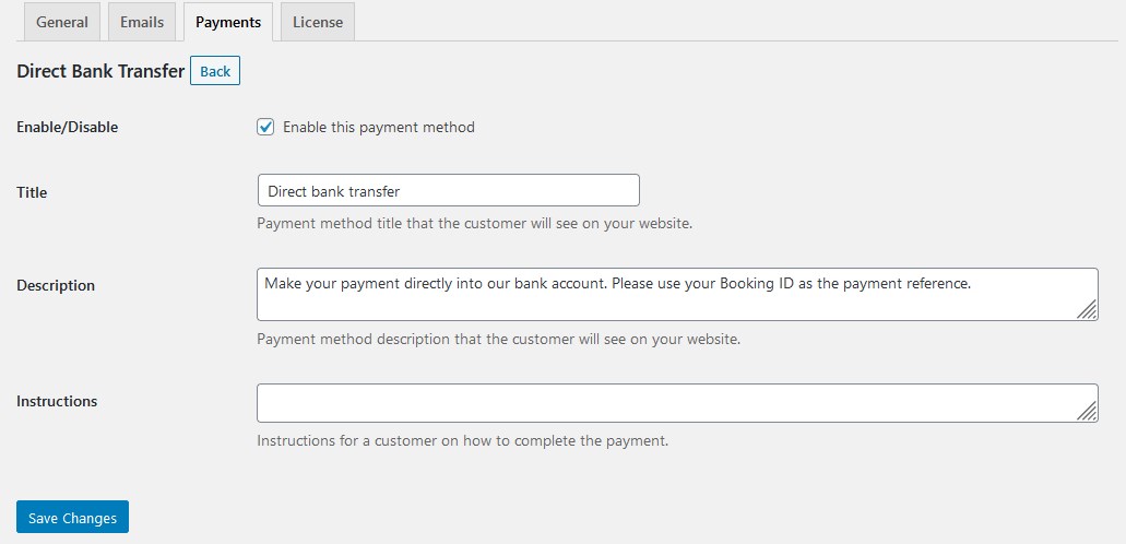 Transferencia bancaria directa