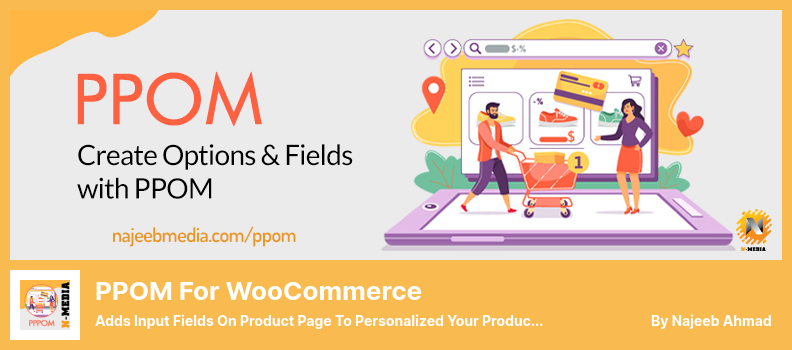 WooCommerce 플러그인용 PPOM - 제품 페이지에 입력 필드를 추가하여 제품을 개인화