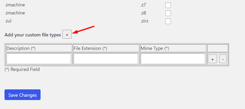 WordPressにカスタムファイルタイプを追加する